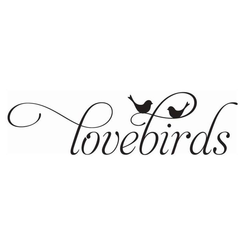 Hampton Art Lovebirds Stamp