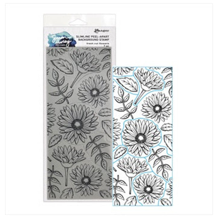 Ranger Stamp Slimline Fresh Cut Flowers July 2021