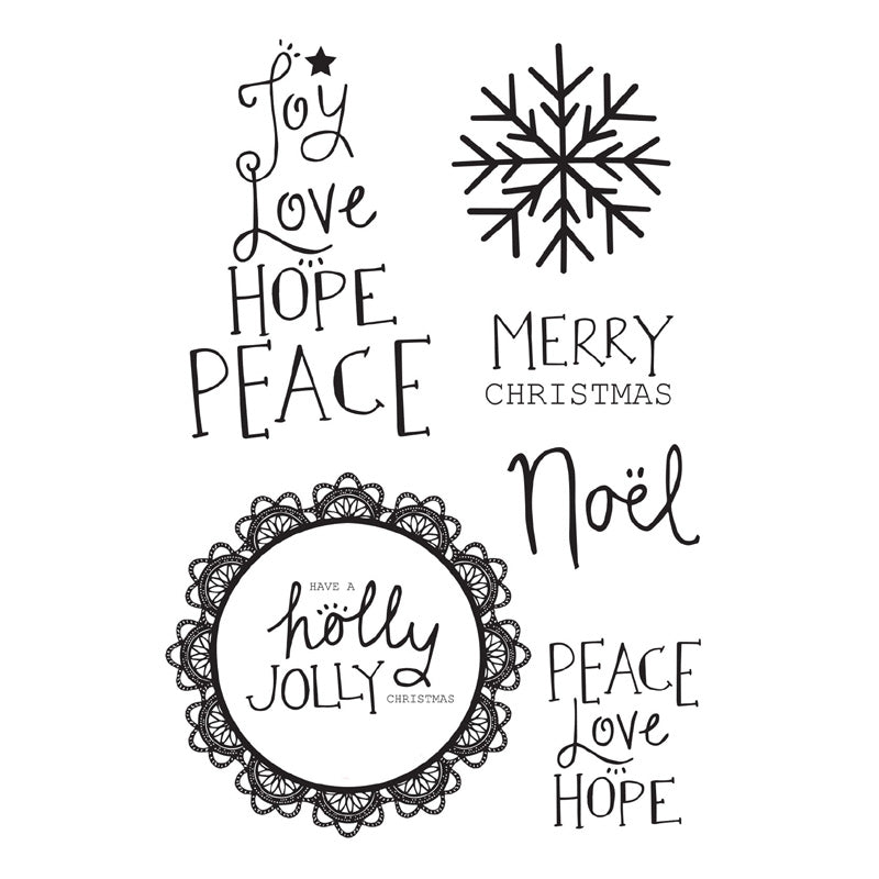 Kaisercraft Holly Jolly Clear Stamp