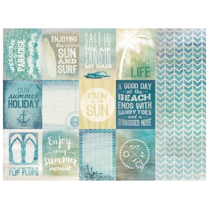 Kaisercraft Sandy Toes - Beach Bum Packs Of 10 Sheets