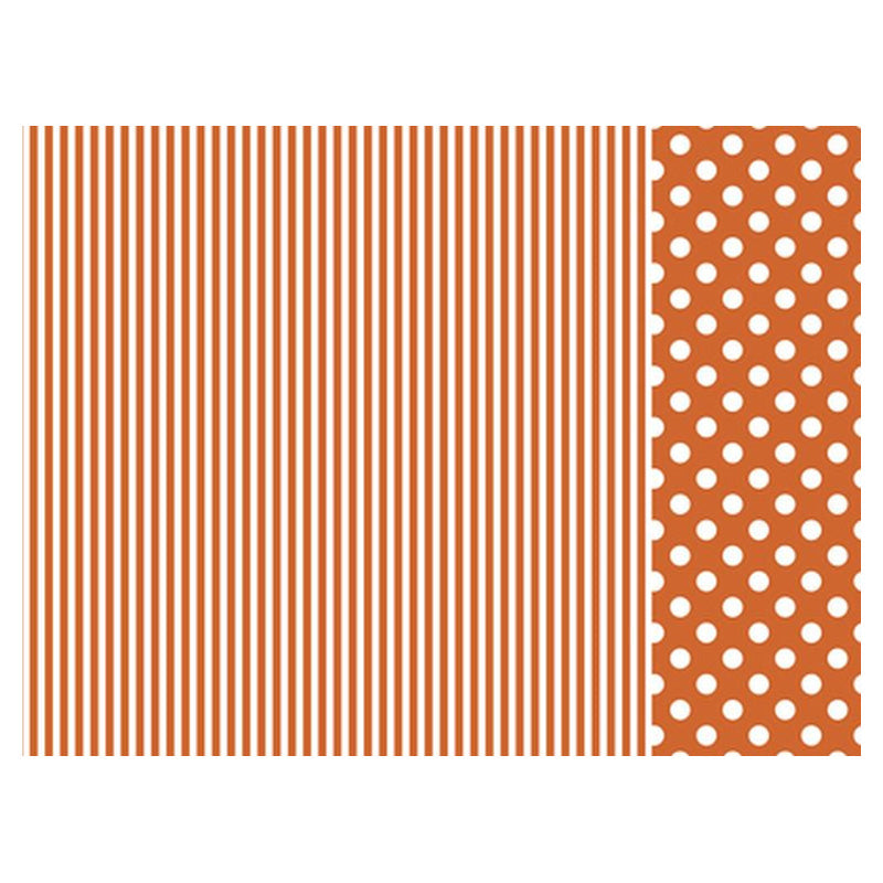 Kaisercraft Scrapbook Paper-orange Stripe Packs Of 10 Sheets