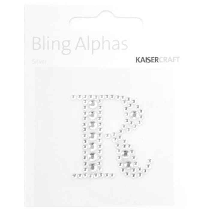 Kaisercraft Rhinestone Silver Letter R