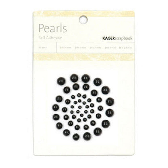 Kaisercraft Pearls - Black