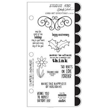 Art Gone Wild Card Art Essentials Cling Stamp Set