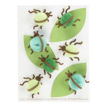 Martha Stewart Crafts Pom Pom Bug Stickers