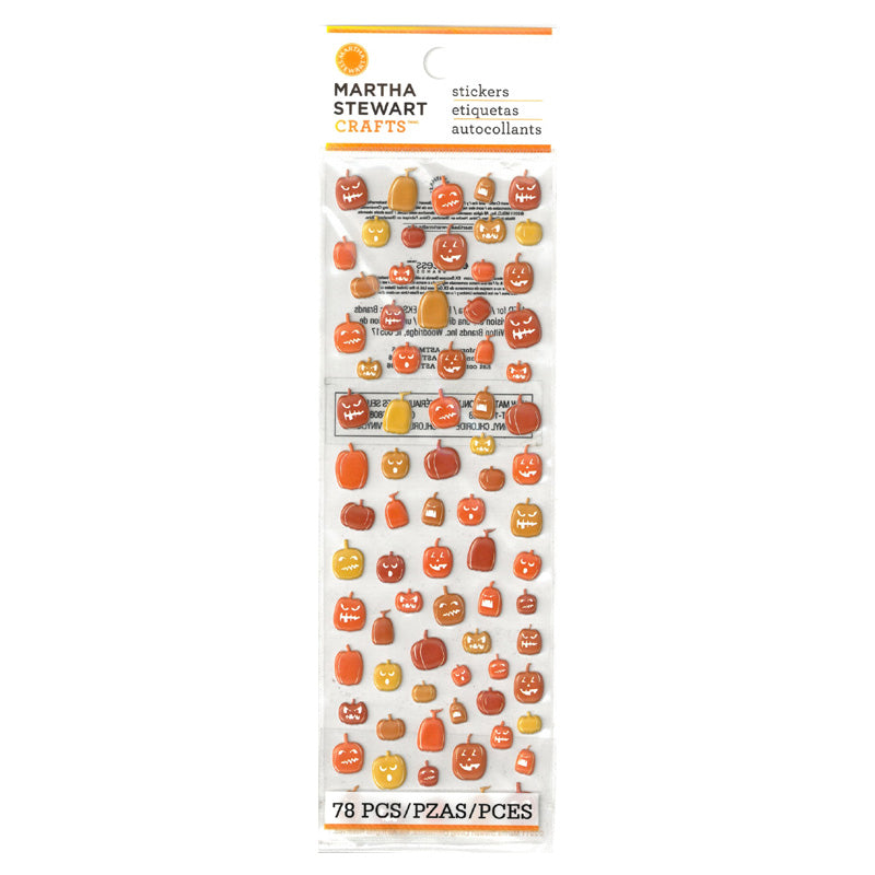 Martha Stewart Crafts Pumpkin Foam Icon Stickers