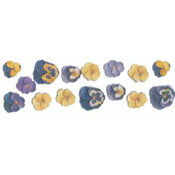 Martha Stewart Crafts Sugar Bead Pansy Stickers