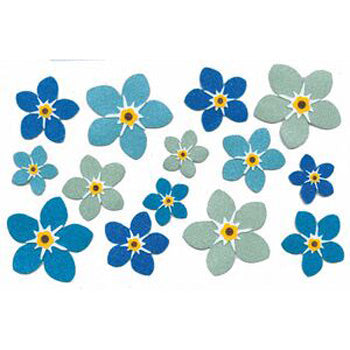 Martha Stewart Crafts Blue Forget-me-not Stickers