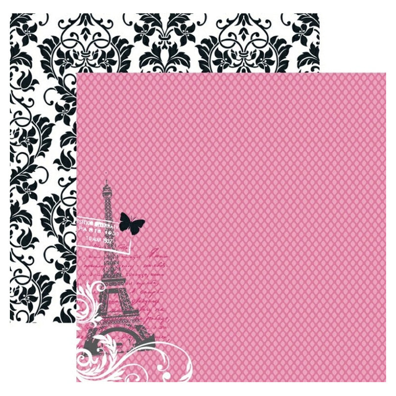 Teresa Collins Designs Pink Fishnet 12x12paper