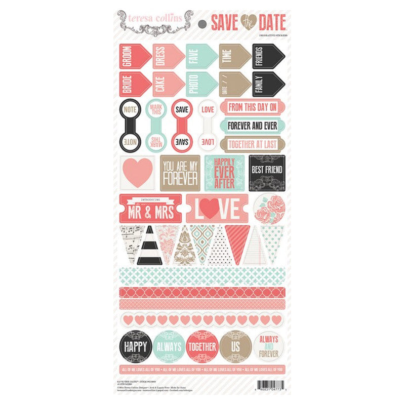 Teresa Collins Designs 6x12 Decorative Stickers