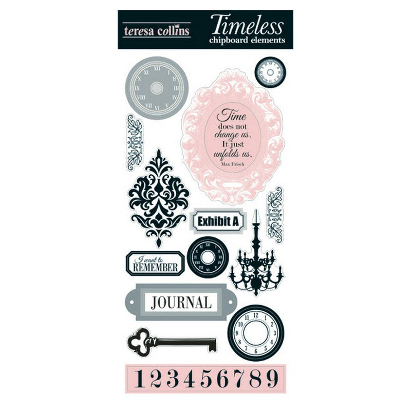 Teresa Collins Designs Timeless: Chipboard Elements Singles