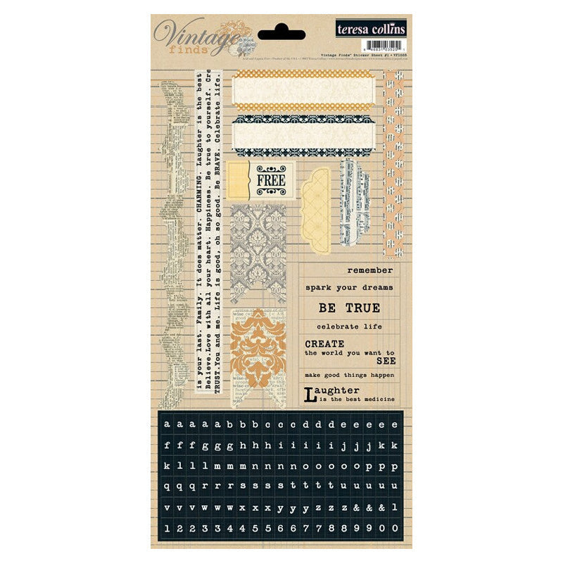 Teresa Collins Designs Vintage Finds Stickers 1