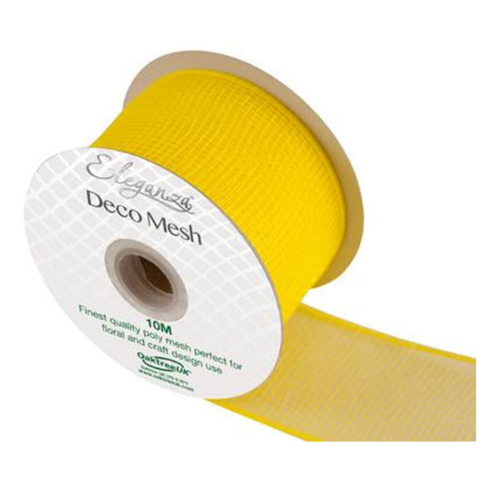 Deco Mesh Yellow No.11 - 63mm X 10m