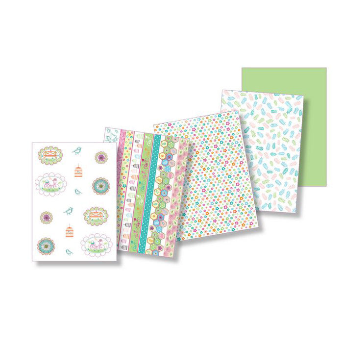 Clarity Stamp Parchment Paper Summer Garden