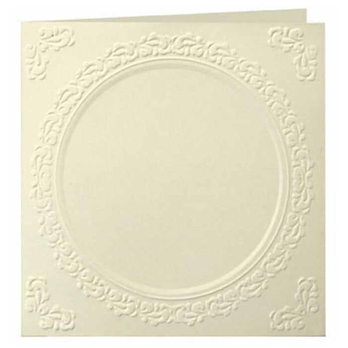 Creativ Round,3crds,3envps Squareivory