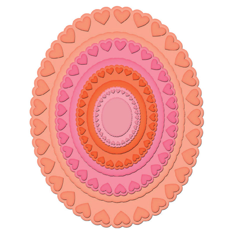 Spellbinders Heart Ovals