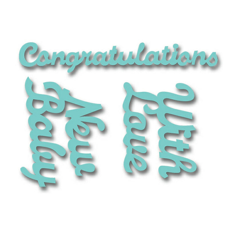 Congratulations Sweet Dixie Cutting Die
