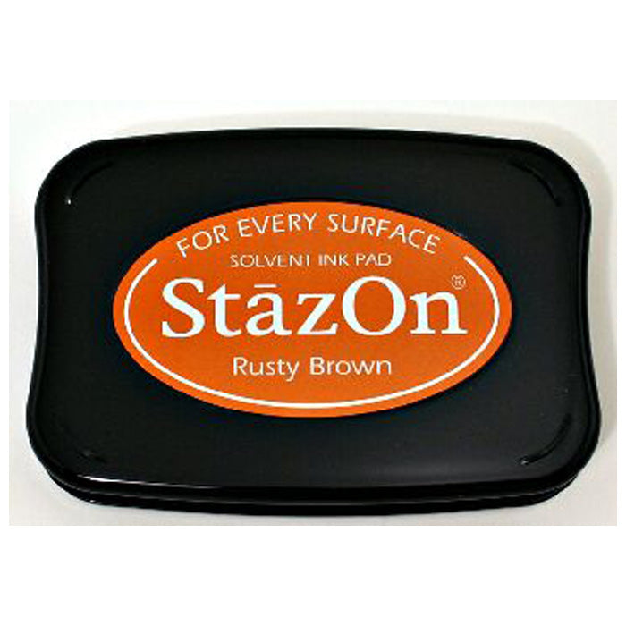 Tsukineko Rusty Brown Stazon On Pad