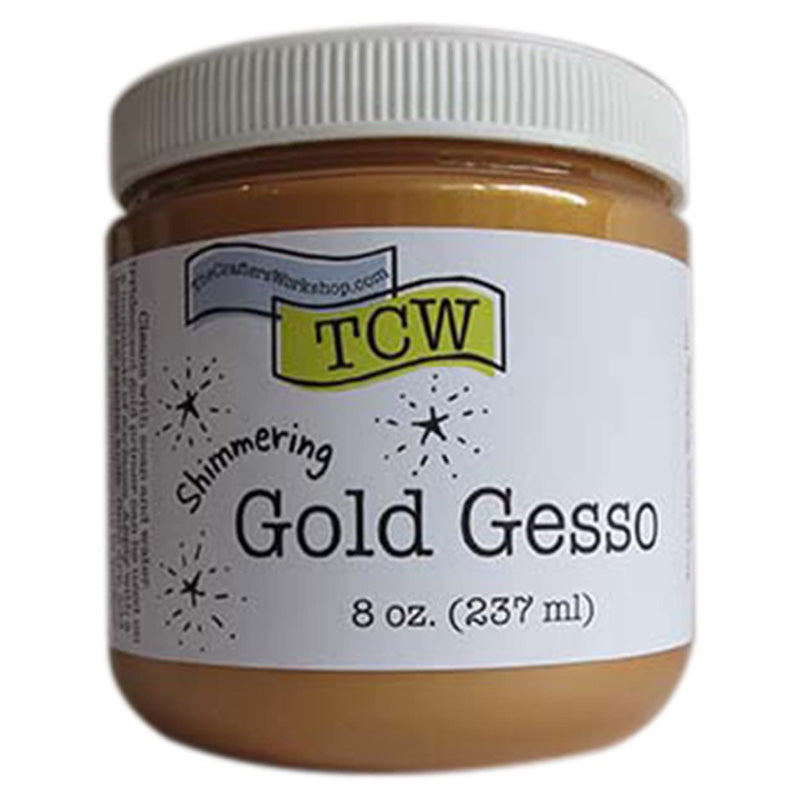 The Crafters Workshop Gold Gesso 8oz