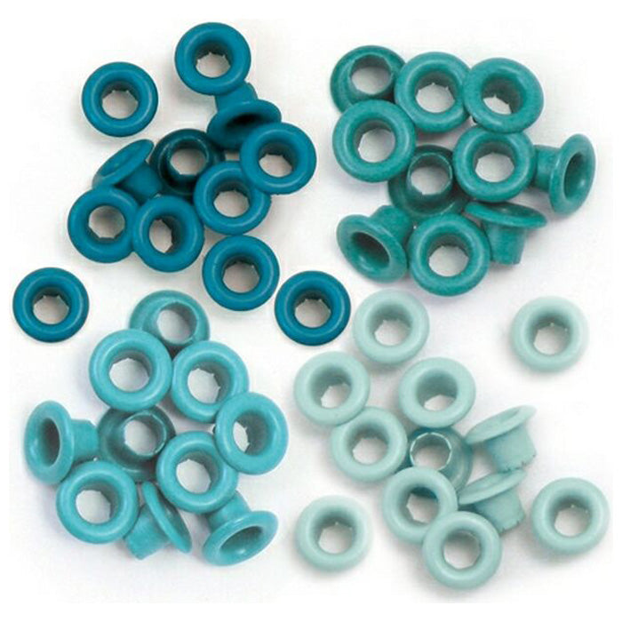 We R Memory Keepers Standard Eyelets Aluminium Aqua