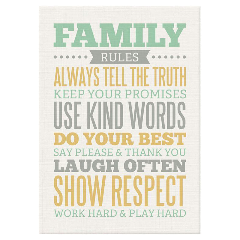 We R Memory Keepers Family Rules - Art Board