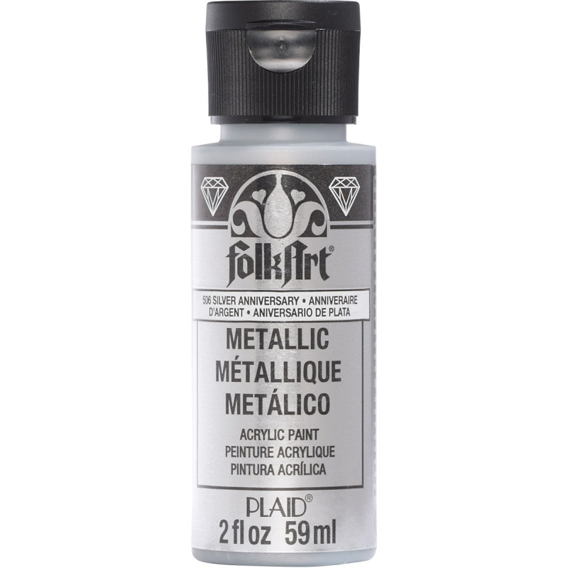 Metallic Silver Folkart 2oz