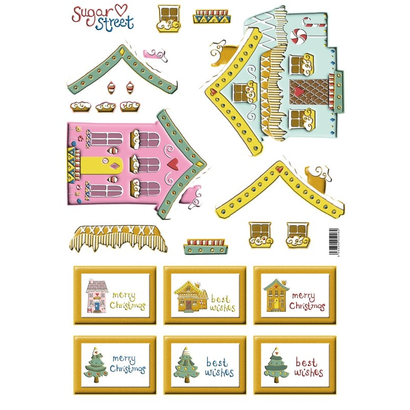 Finhaven Sugar St Pink House Toppers