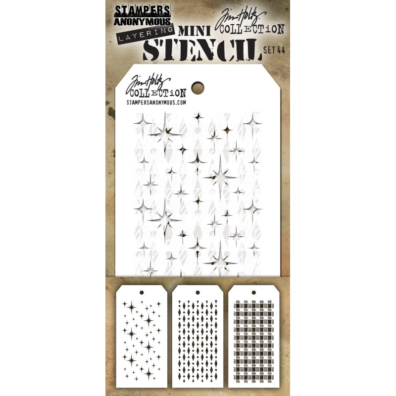 Art Gone Wild Mini Stencil Set 44 ( 3 Ea.)stencils