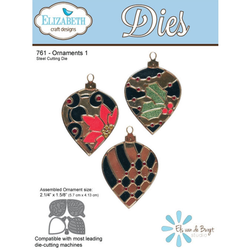 Elizabeth Craft Designs Ornament Set 1