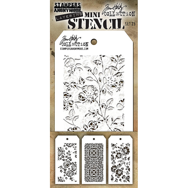 Art Gone Wild Mini Stencil Set 25