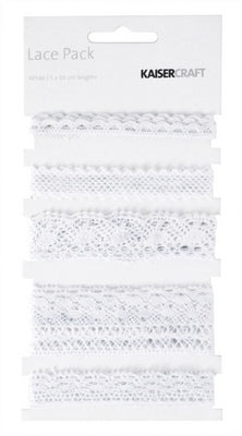 Kaisercraft Lace Pack - White