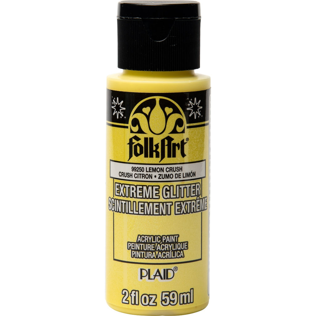 Lemon Crush Folkart Extreme Glitter 2oz