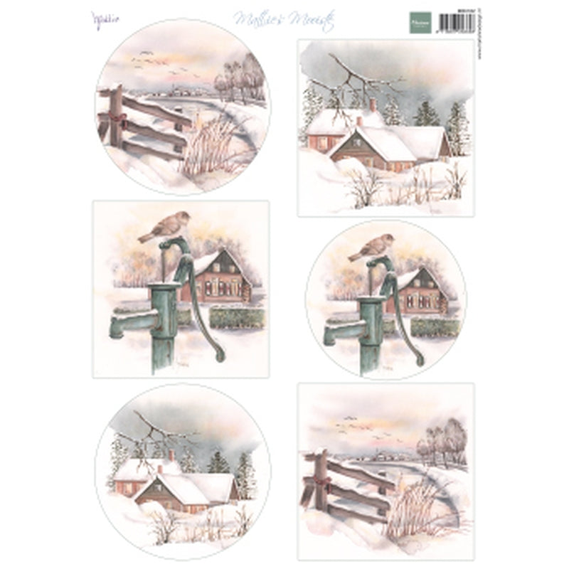 Marianne Design Mattie's Mooiste Dutch Winter Packs Of 10 Sheets