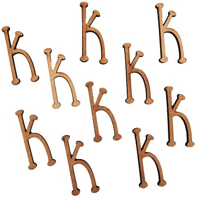 Yart Factory Mdf Letter K (28mm) Pk 10