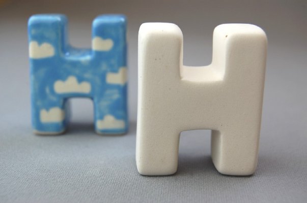 3d Letter H 4.5cm (pack Of 6)