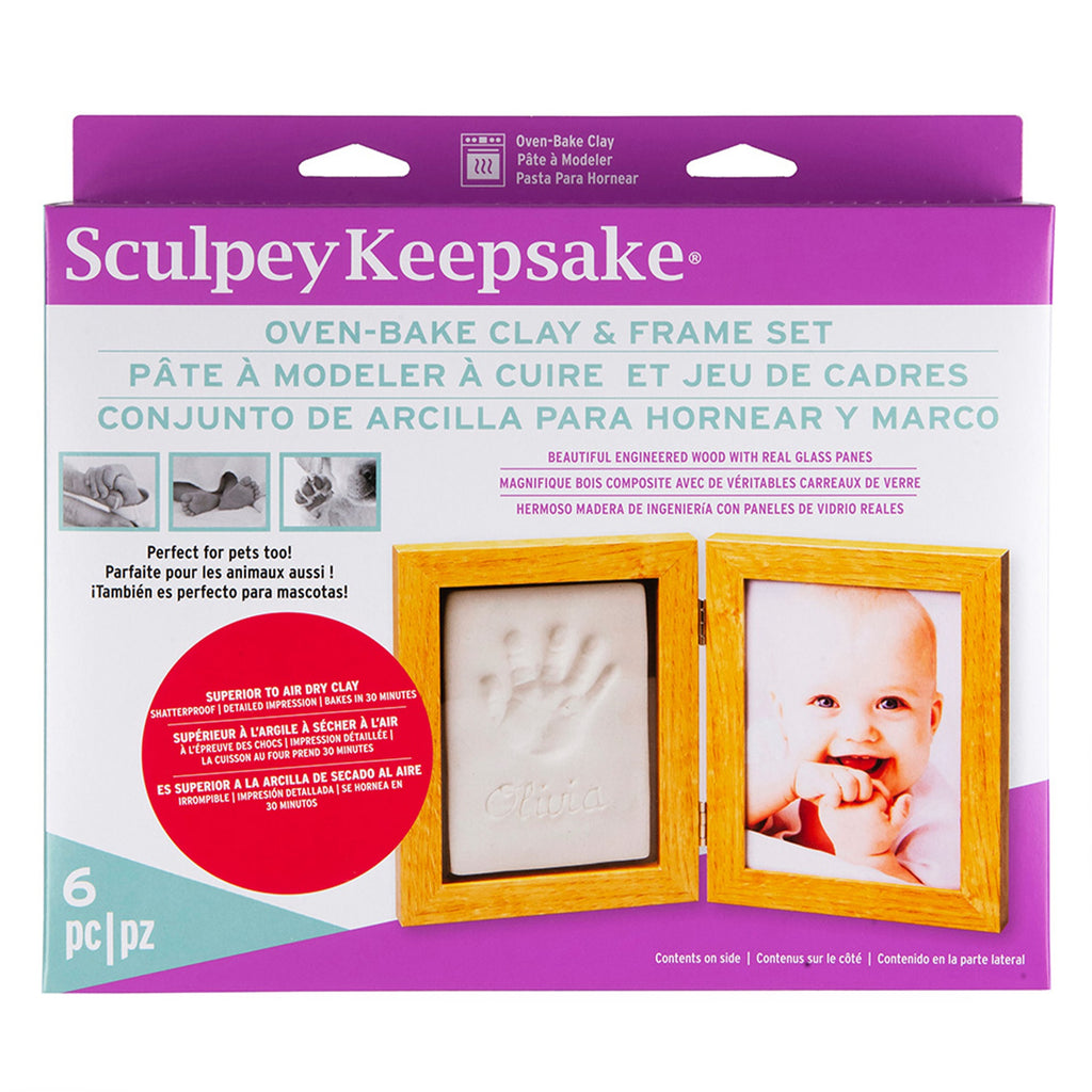 Sculpey Keepsake Clay Memory Frame White