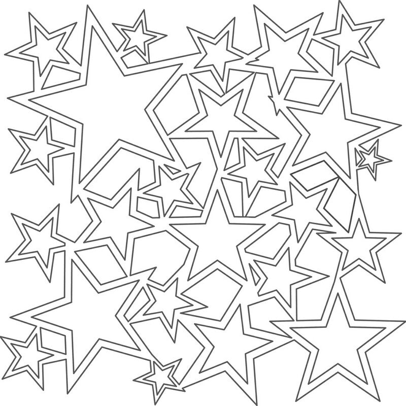 The Crafters Workshop Mini Template Star Shower