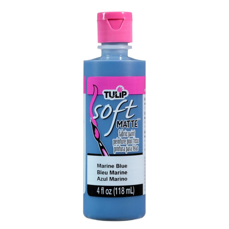 Tulip Matte Marine Blue Soft Fabric Paint 4oz