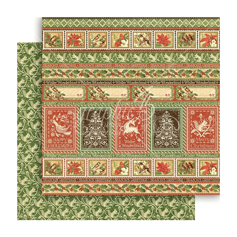 Graphic 45 Nordic Greetings Packs Of 10 Sheets