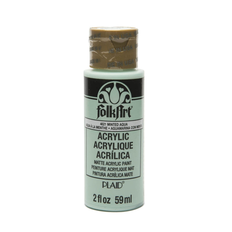 Minted Aqua Folkart 2oz