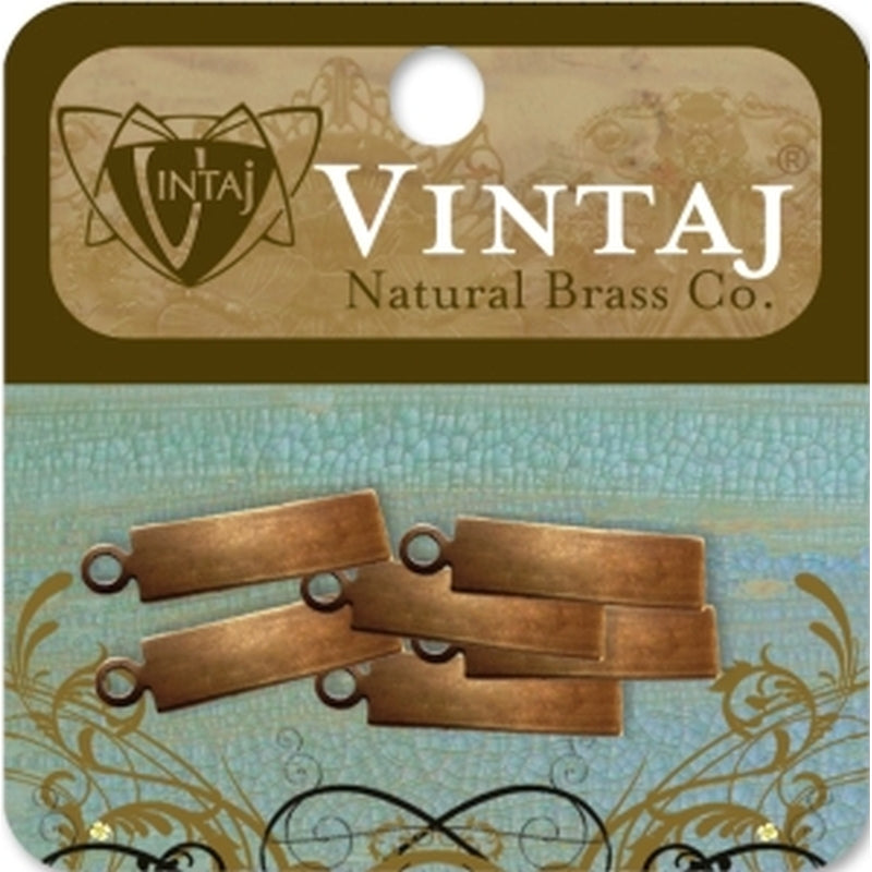 Vintaj Natural Brass Co. 21mm Rectangle Tag