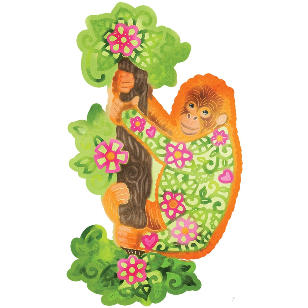 Floral Baby Orangutans - Sweet Dixie Cutting Die