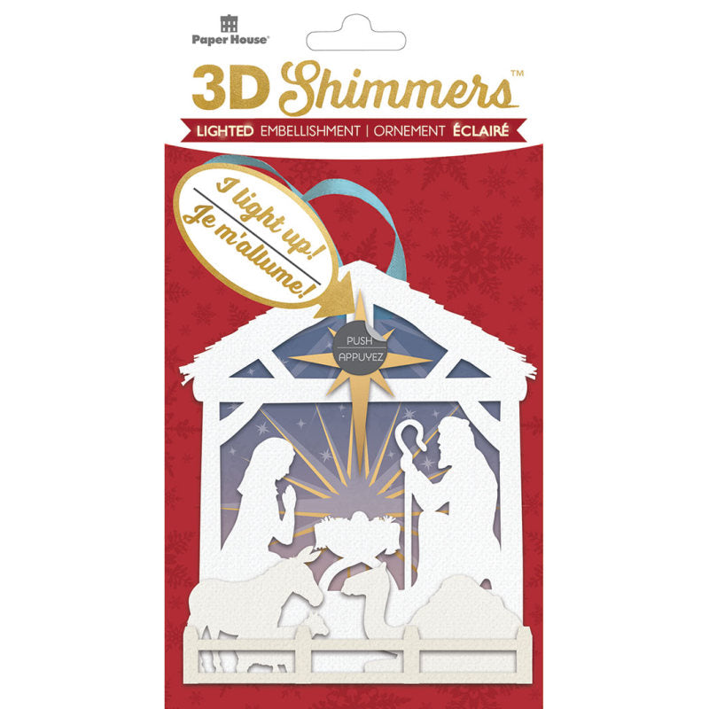 Paper House Productions Nativity Embellishment