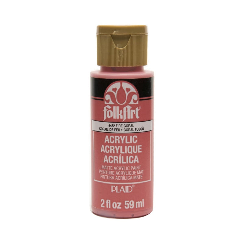 Fire Coral Folkart 2oz