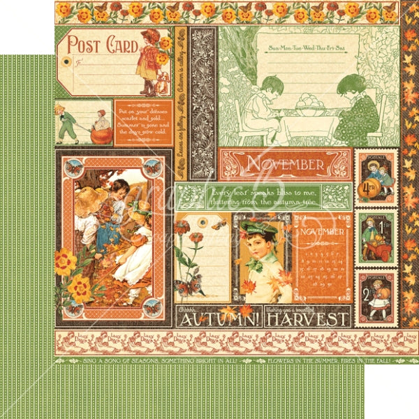 Graphic 45 November Collective Packs Of 10 Sheets