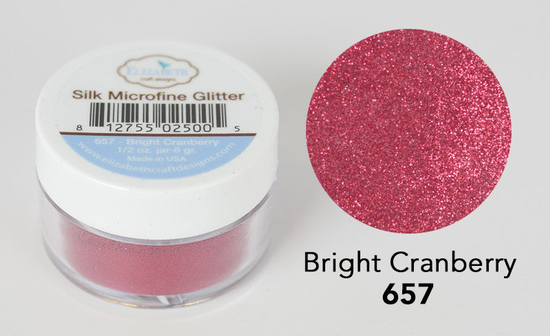 Elizabeth Craft Designs Bright Cranberry Glitter