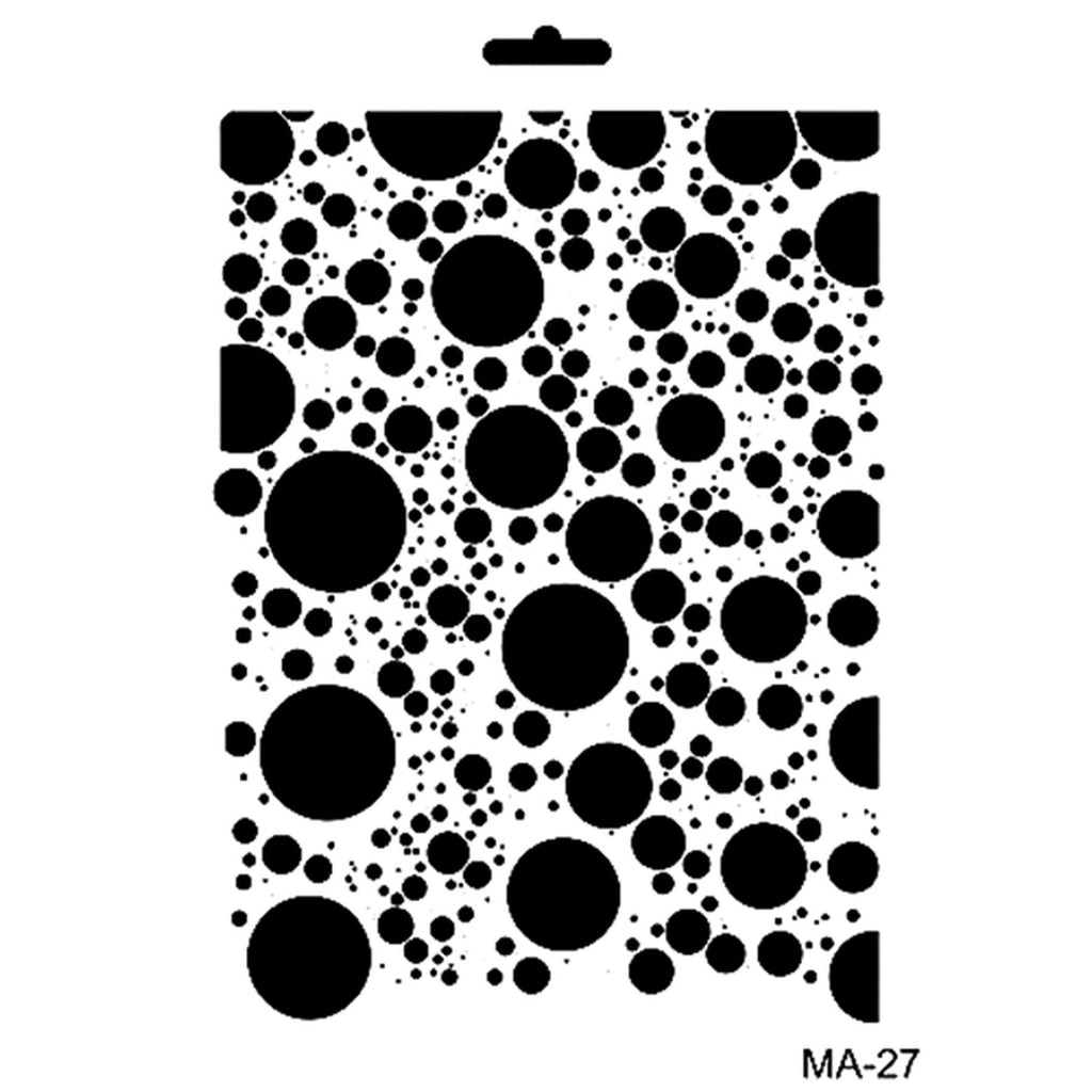 Cadence 21 X 29 Mix Media Stencil - Vintage Bubbles