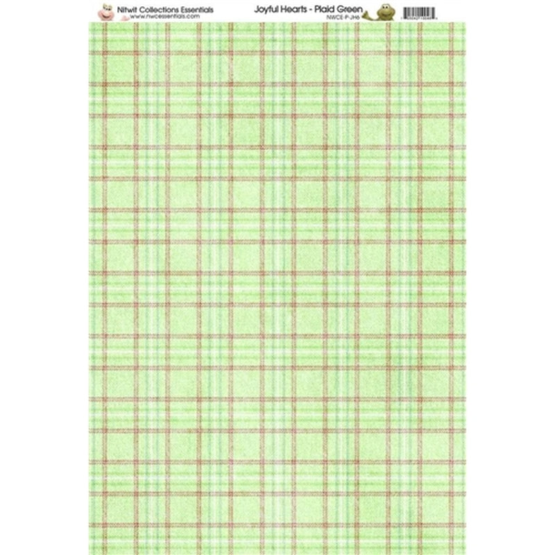 Nitwit Collections Essentials Jh Plaid Paper A4 Pack Of 10 Sheets