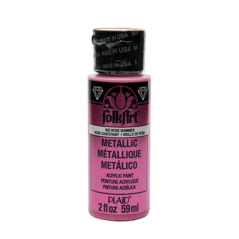 Rose Shimmer Metallic Folkart 2oz