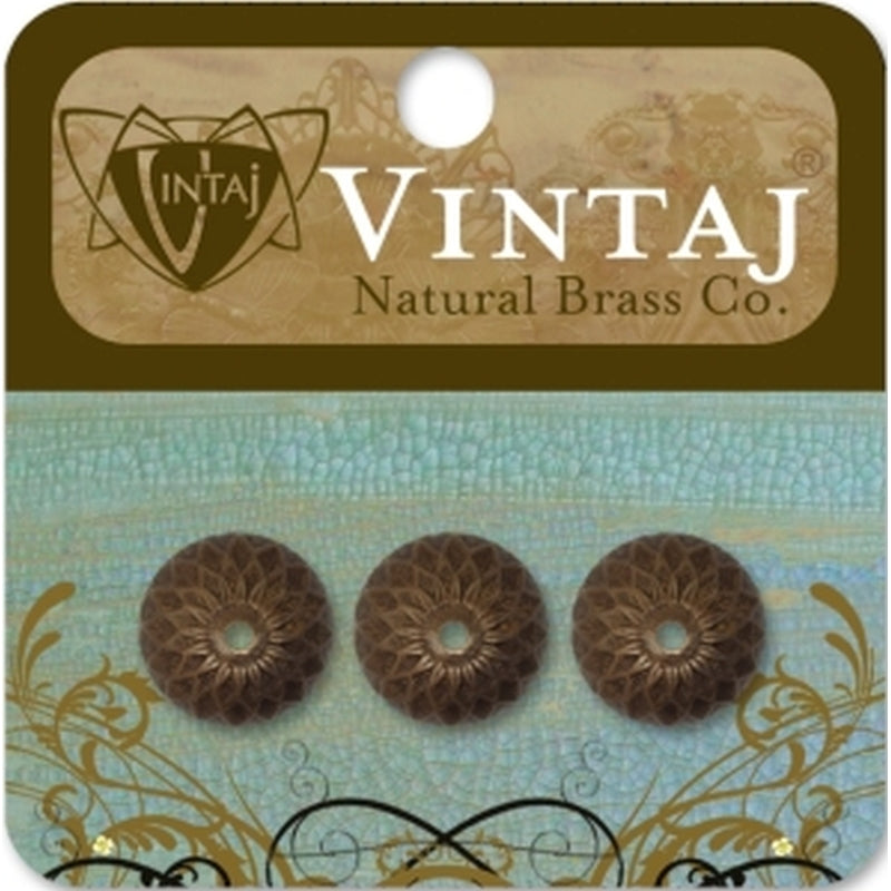 Vintaj Natural Brass Co. 13mm Acorn Bead Cap